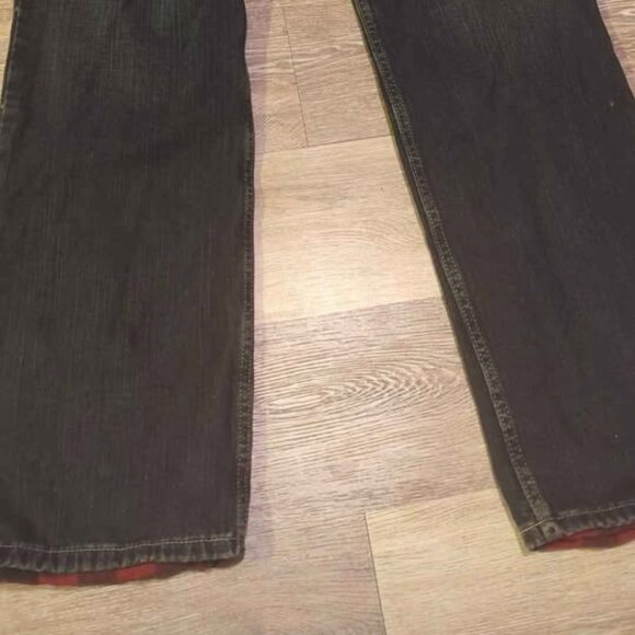 Eddie Bauer men's 32x34 Mr relaxed flannel lined jeans new - Picture 5 of 5